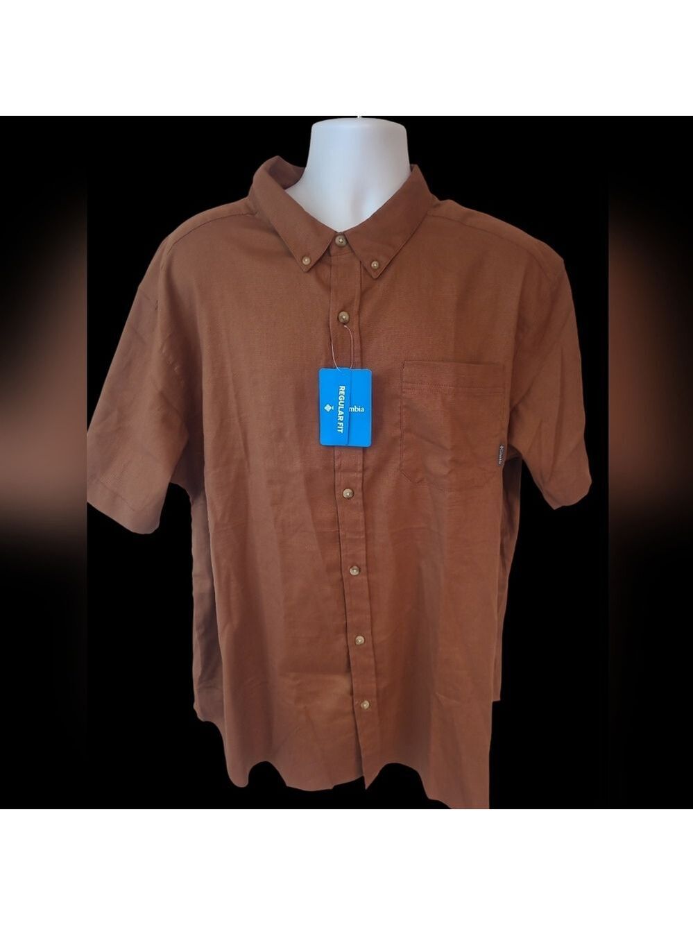 Columbia Brown Button Down Shirt Size XXL